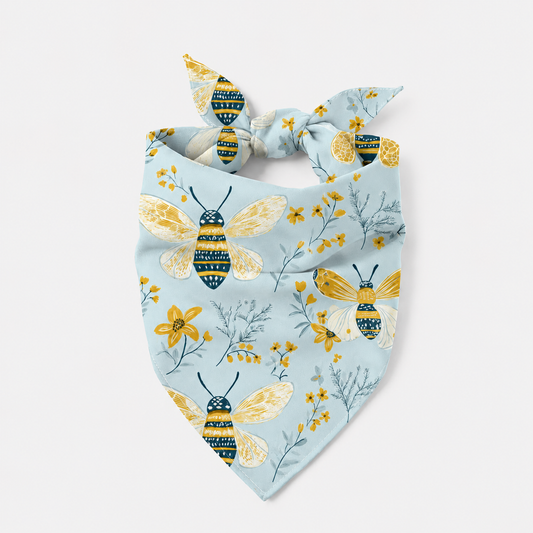 Blue Buzz Dog Bandana