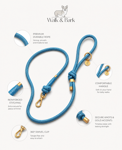 Coastal Blue Signature Leash