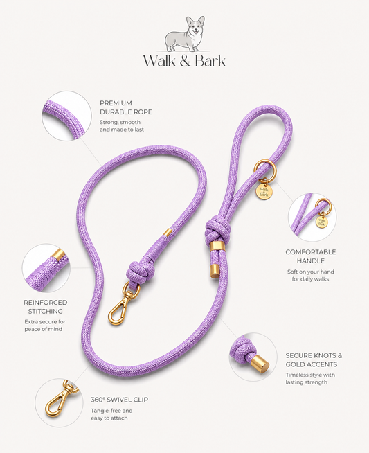 Soft Lilac Signature Leash