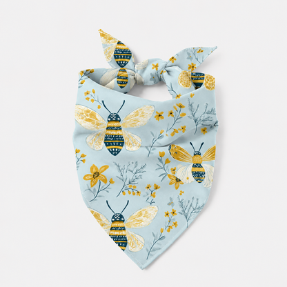 Blue Buzz Dog Bandana