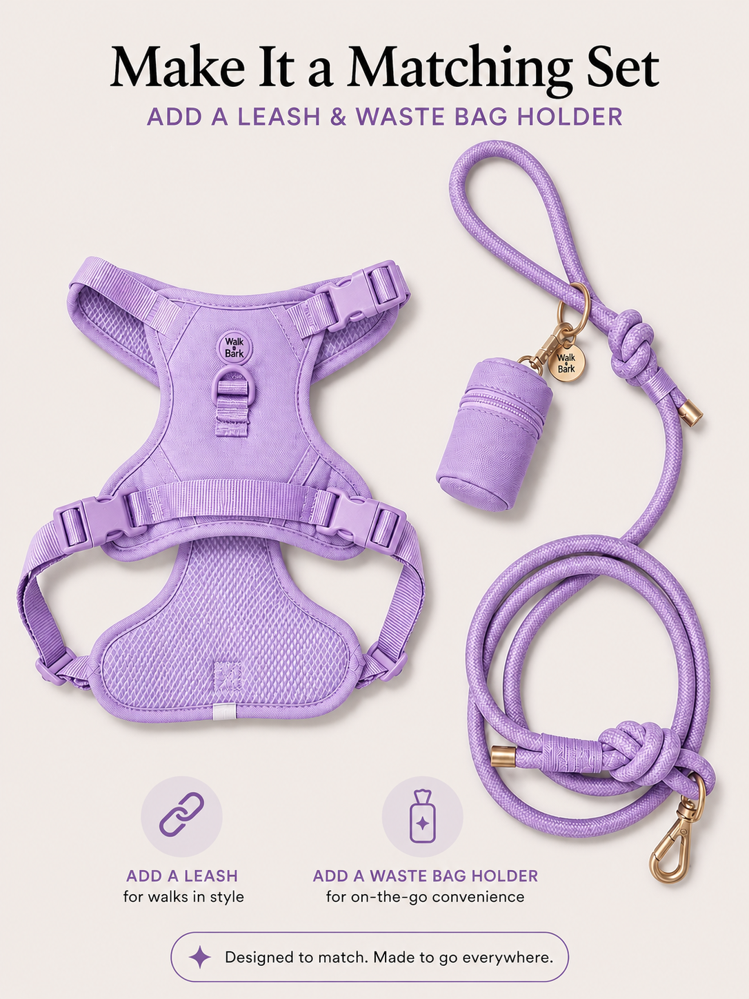 Soft Lilac Signature Harness